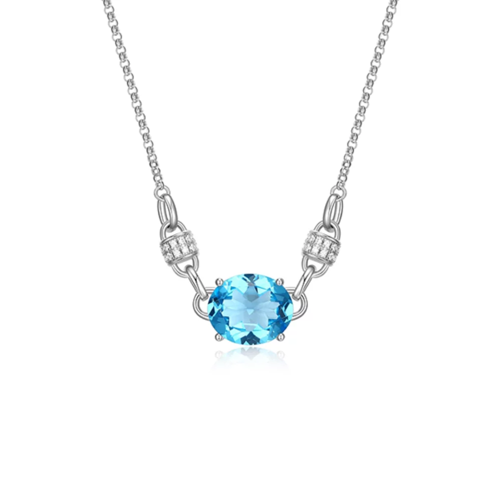 Charles Garnier Sterling Silver "Tubogas" Oval Hollow Tubular Necklace - Silver