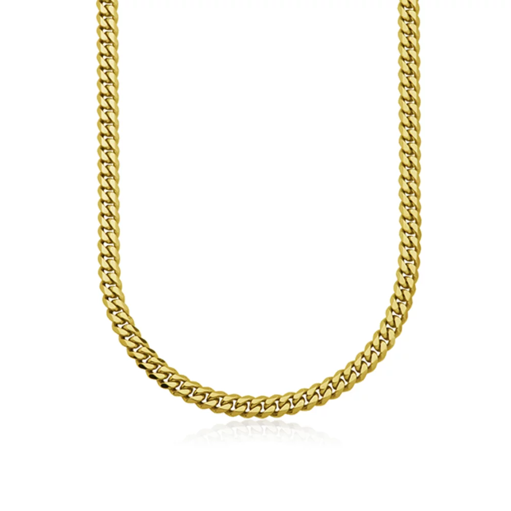 STEELX 10mm Curb Chain - Gold