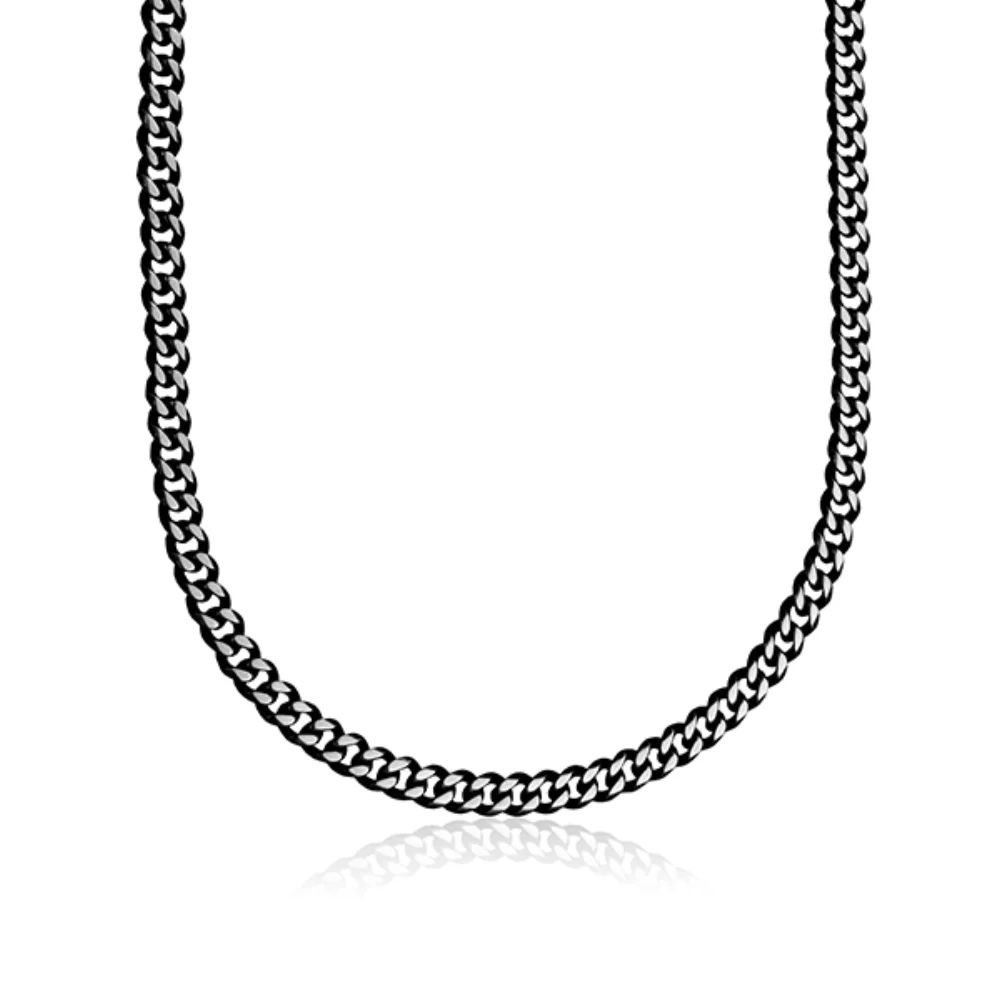STEELX 7mm Two-Tone Curb Chain Necklace