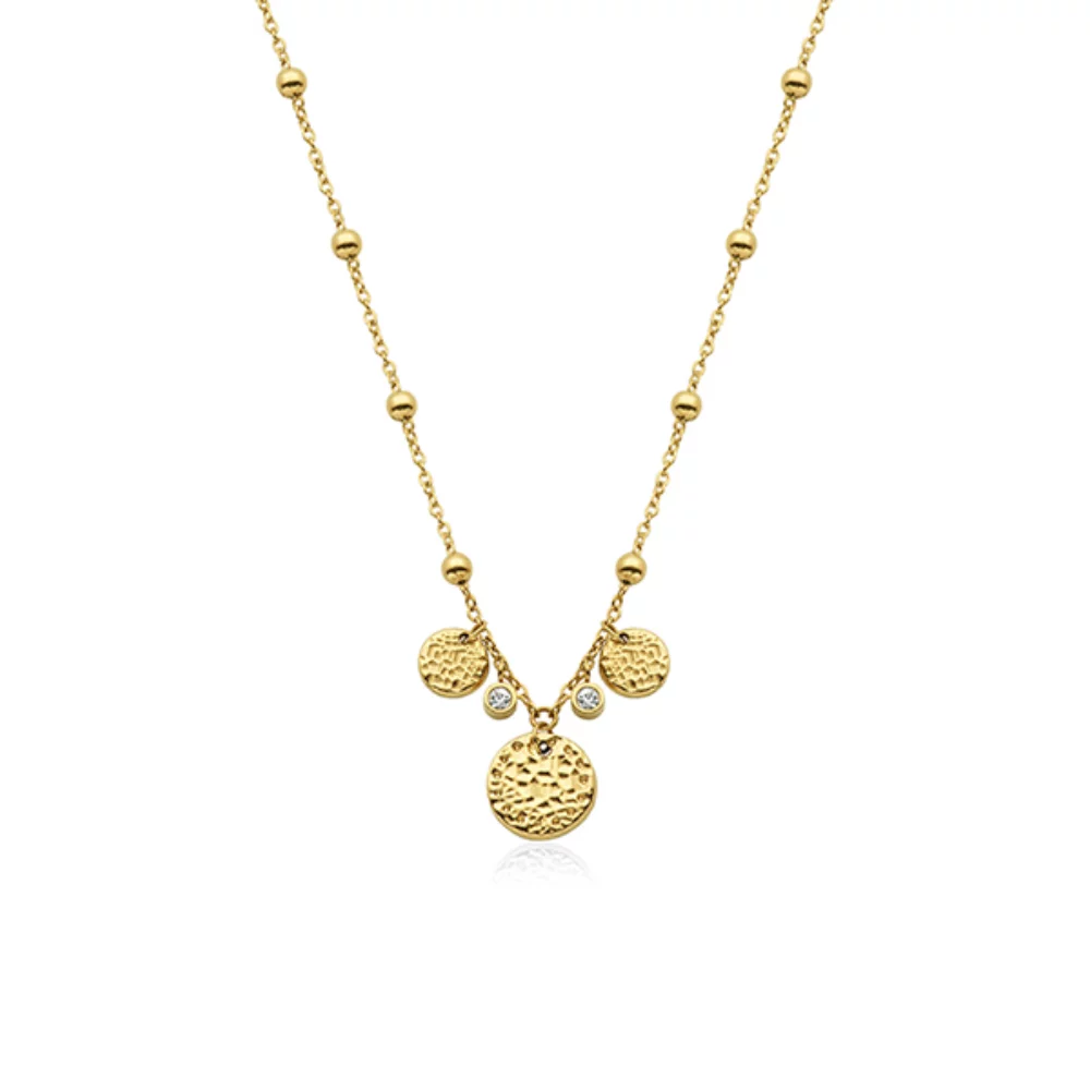 CJ Steelx Disc Necklace - Gold