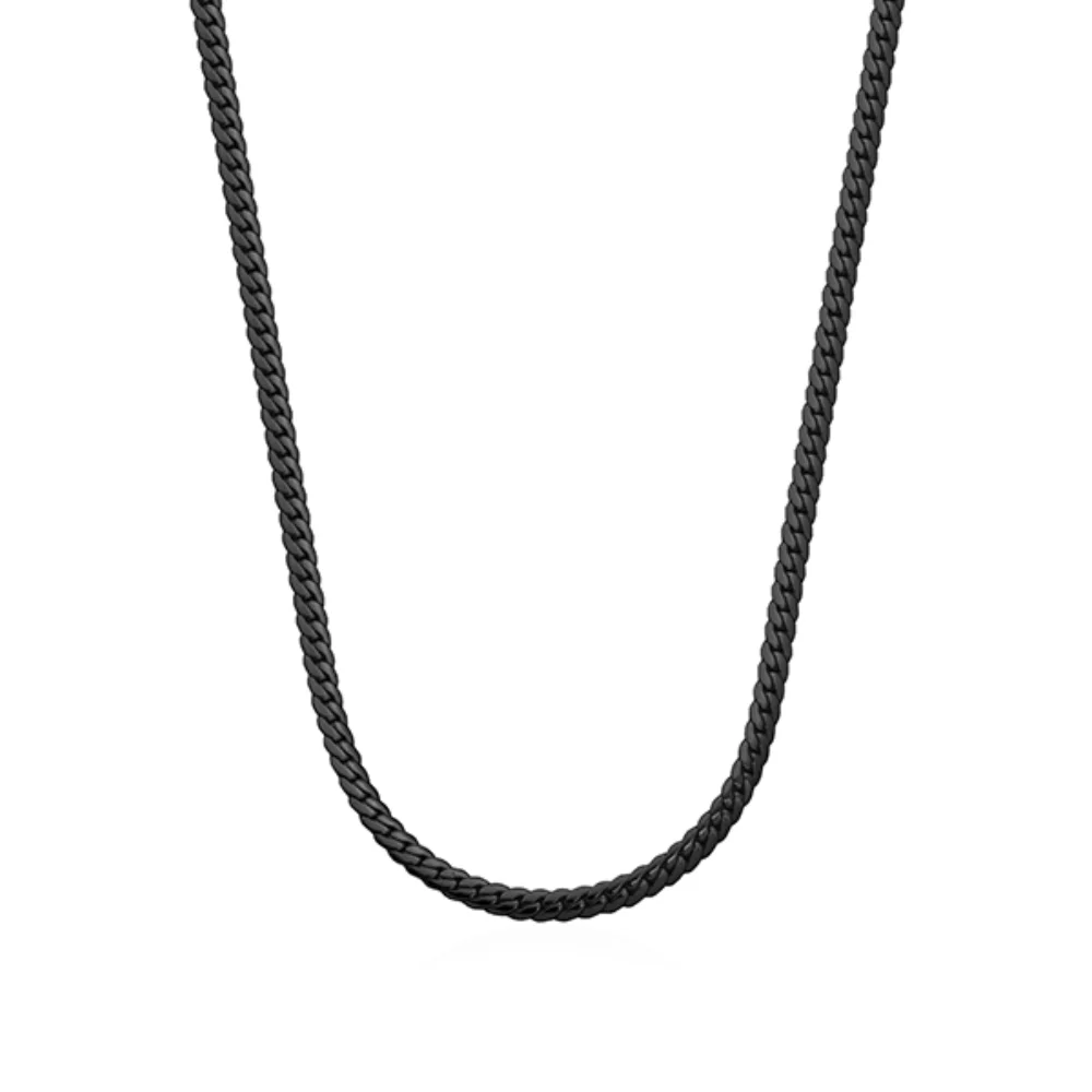 CJ Steelx 6mm Tight Cuban Chain - Black