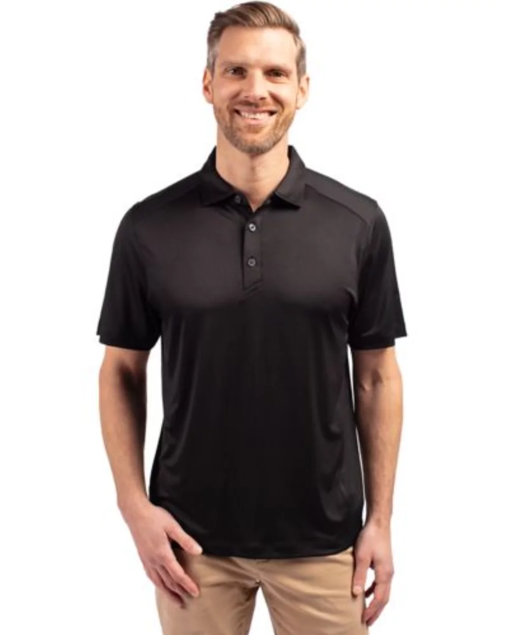 Polo Cutter & Buck Forge Eco Stretch recyclé pour hommes grands et grands