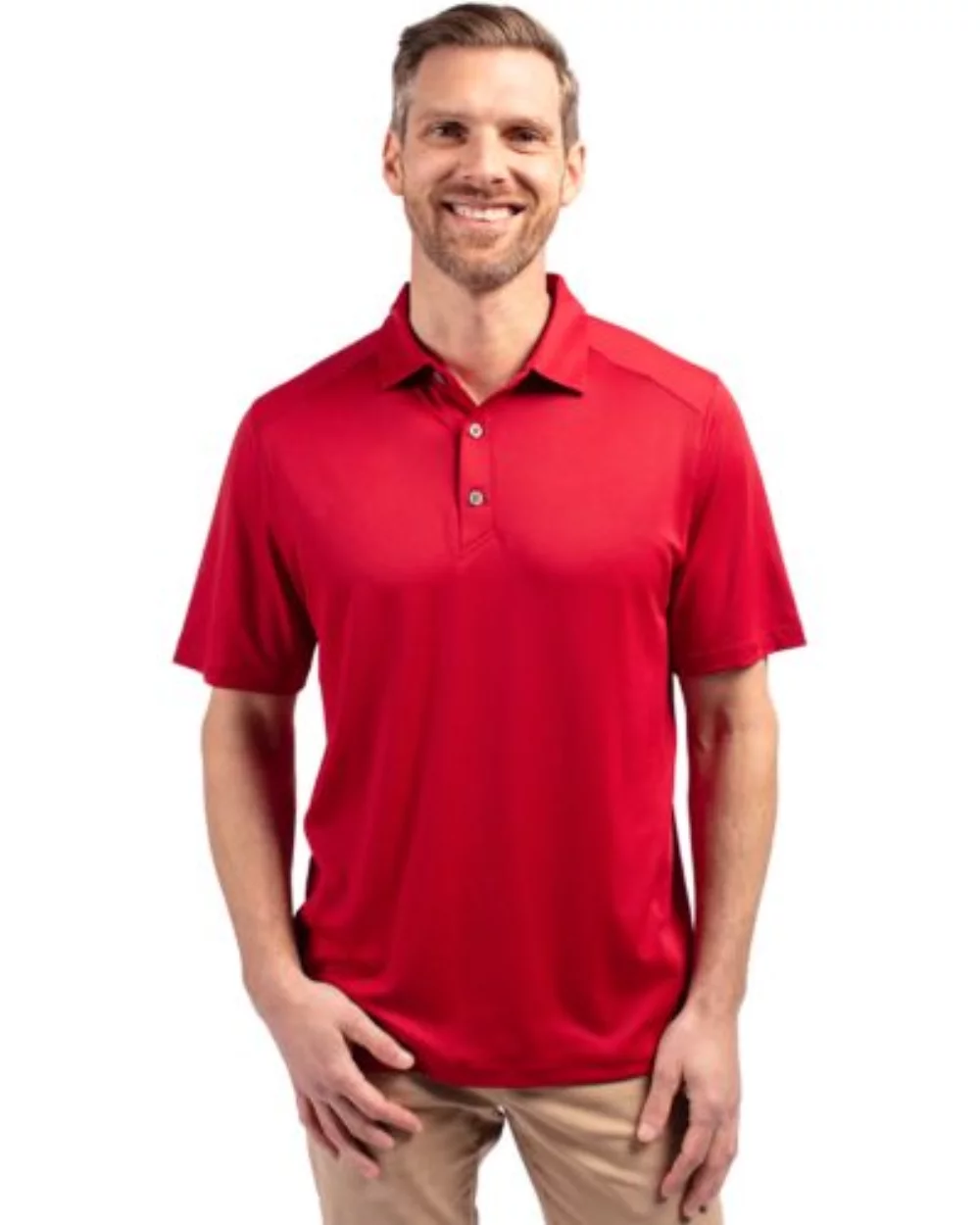 Polo Cutter & Buck Forge Eco Stretch recyclé pour hommes grands et grands