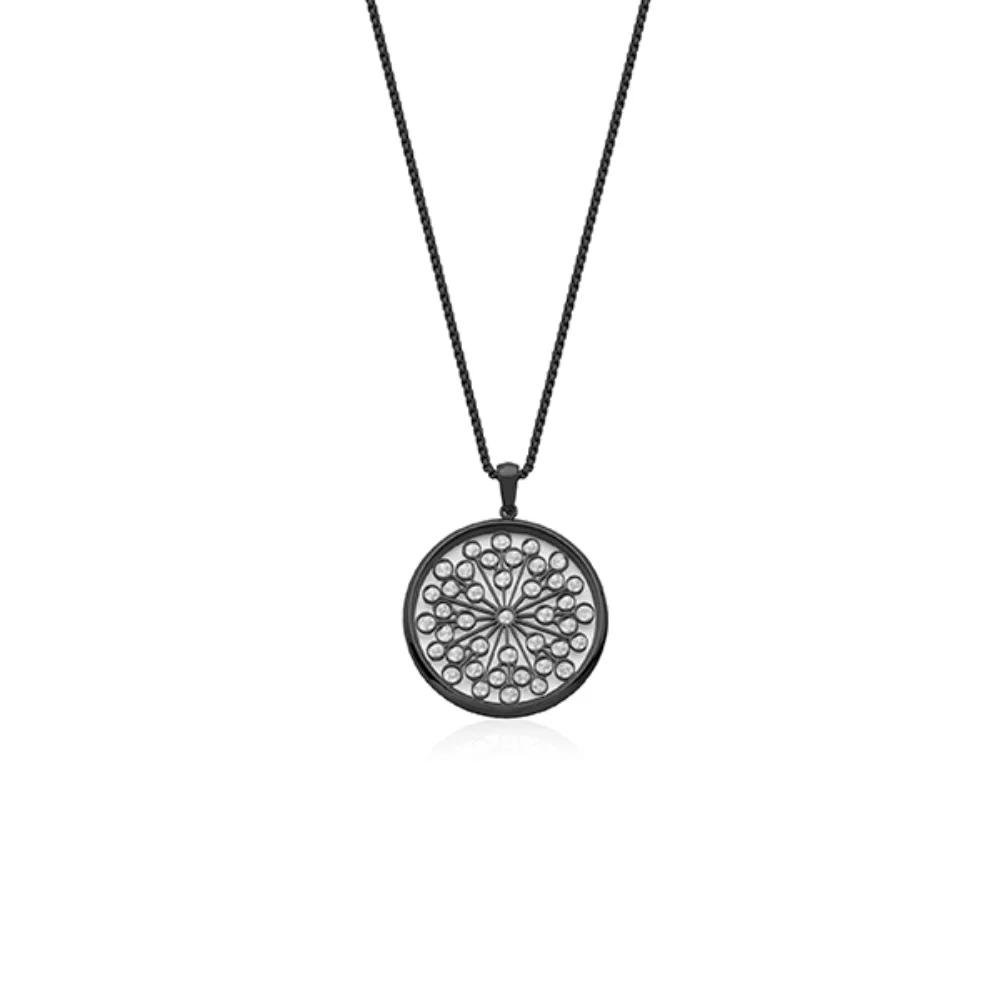 CJ Steelx SkyFall Necklace in IP Black