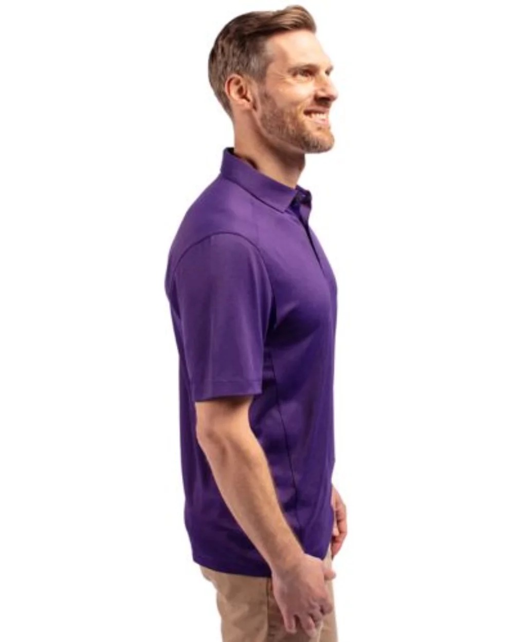 Polo Cutter & Buck Forge Eco Stretch recyclé pour hommes grands et grands