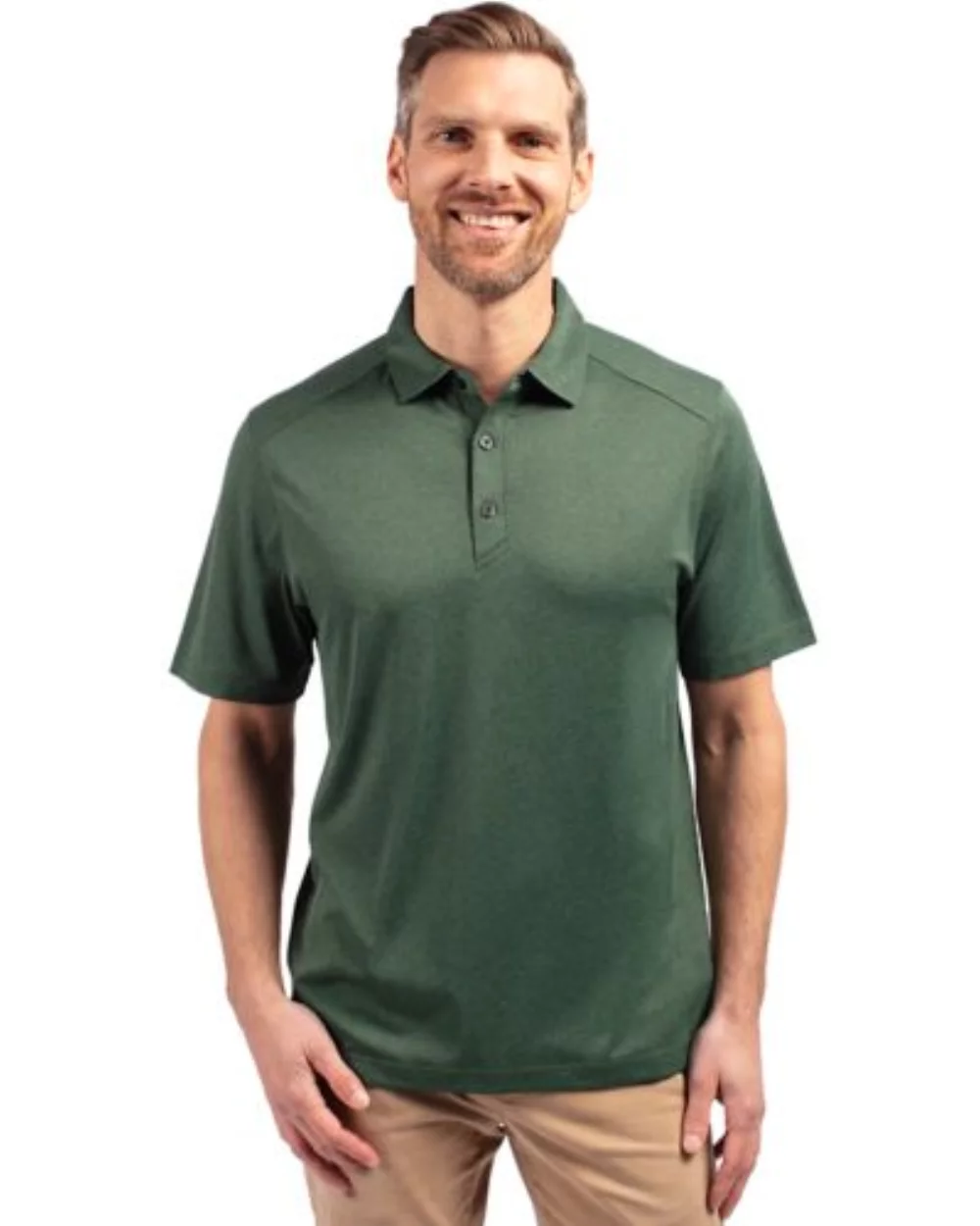Polo Cutter & Buck Forge Eco Stretch recyclé pour hommes grands et grands