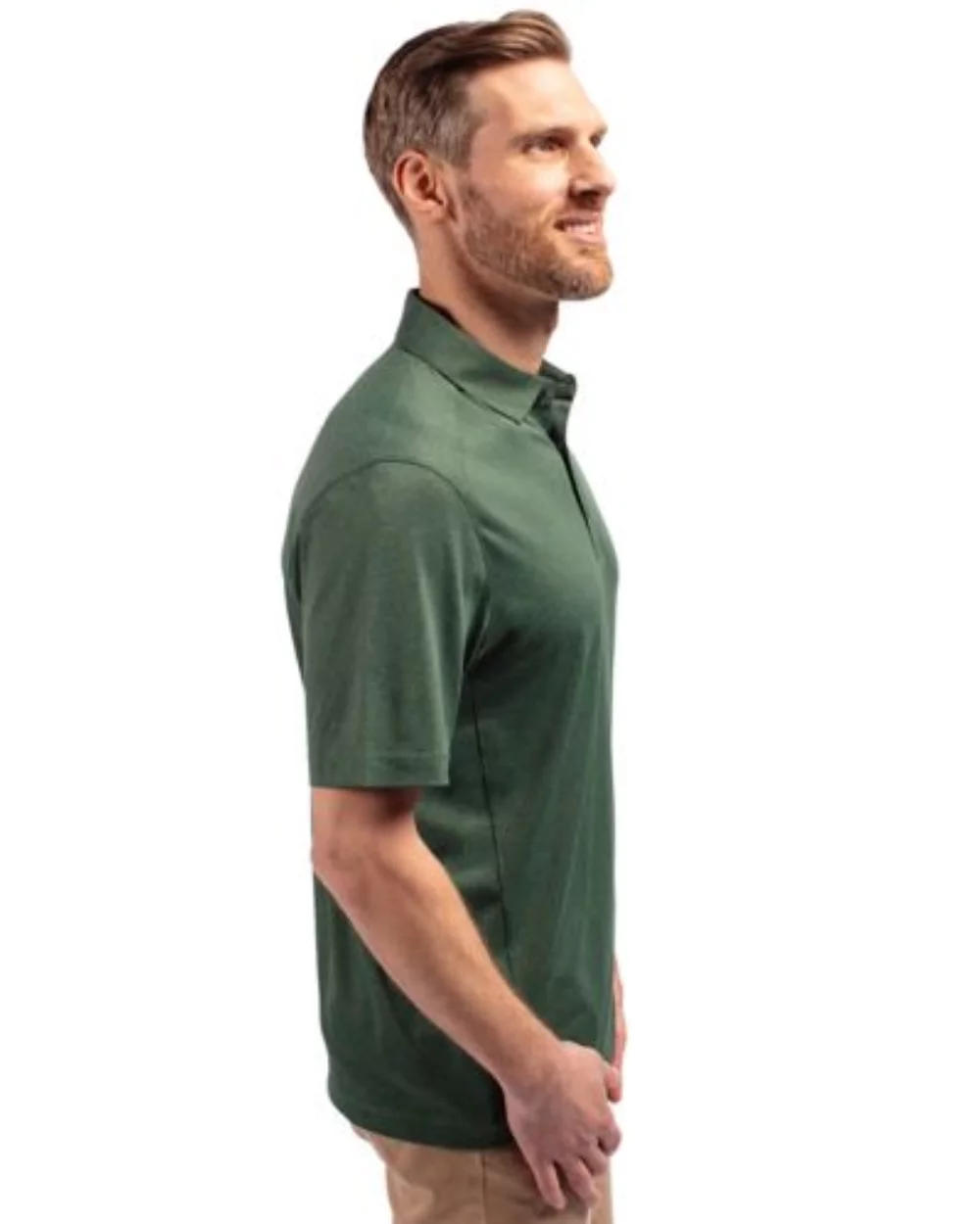 Polo Cutter & Buck Forge Eco Stretch recyclé pour hommes grands et grands