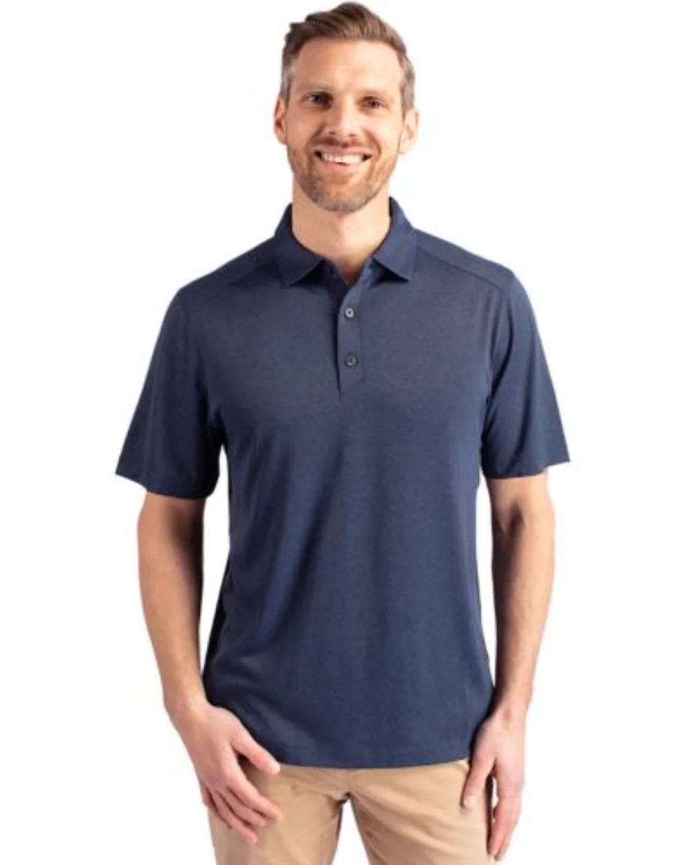 Polo Cutter & Buck Forge Eco Stretch recyclé pour hommes grands et grands
