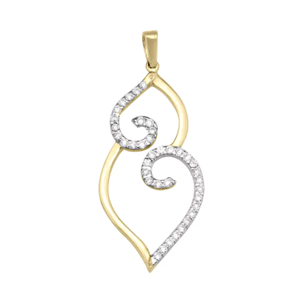 10K gold CZ fashion Pendants