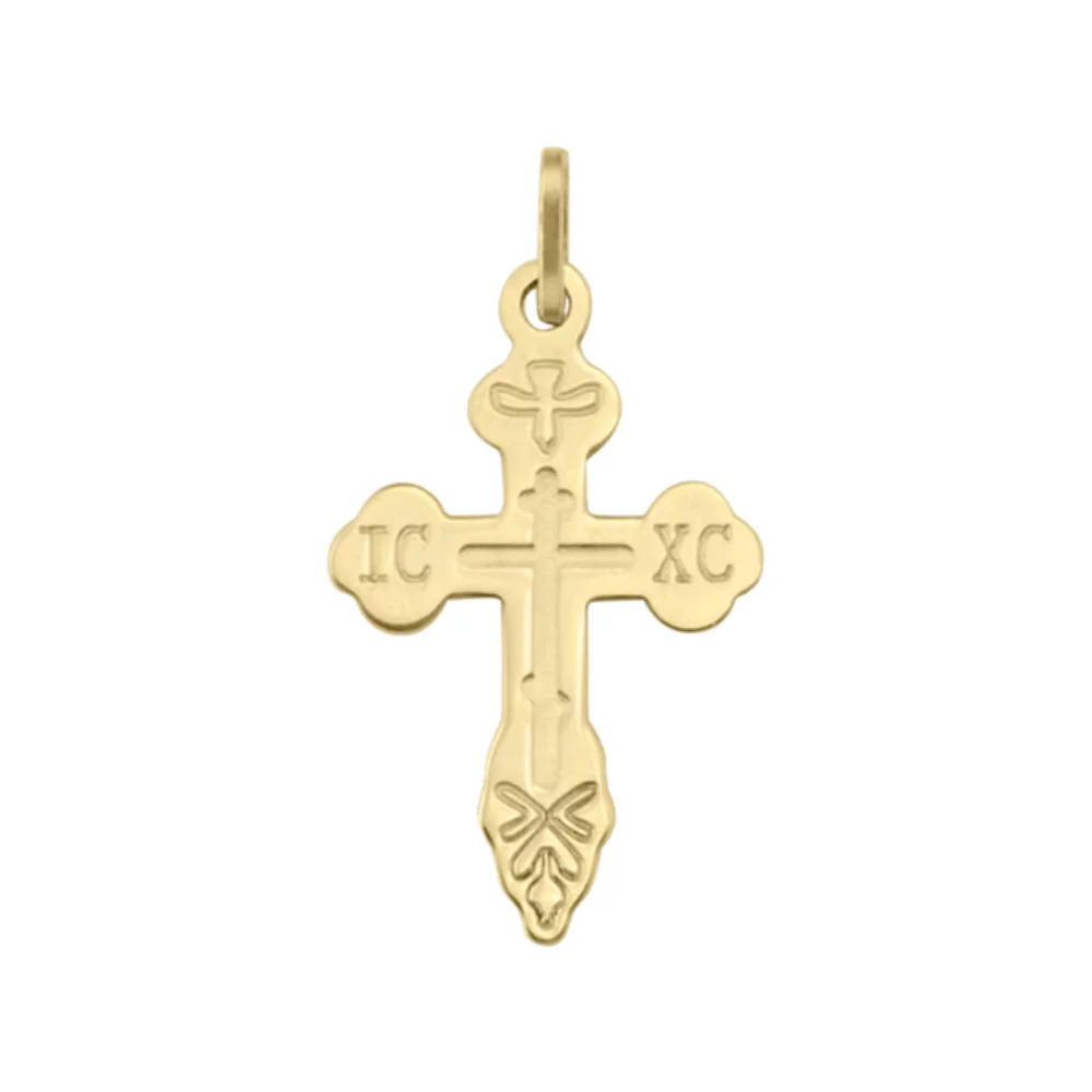Pendentifs croix ICXC en or 14 carats