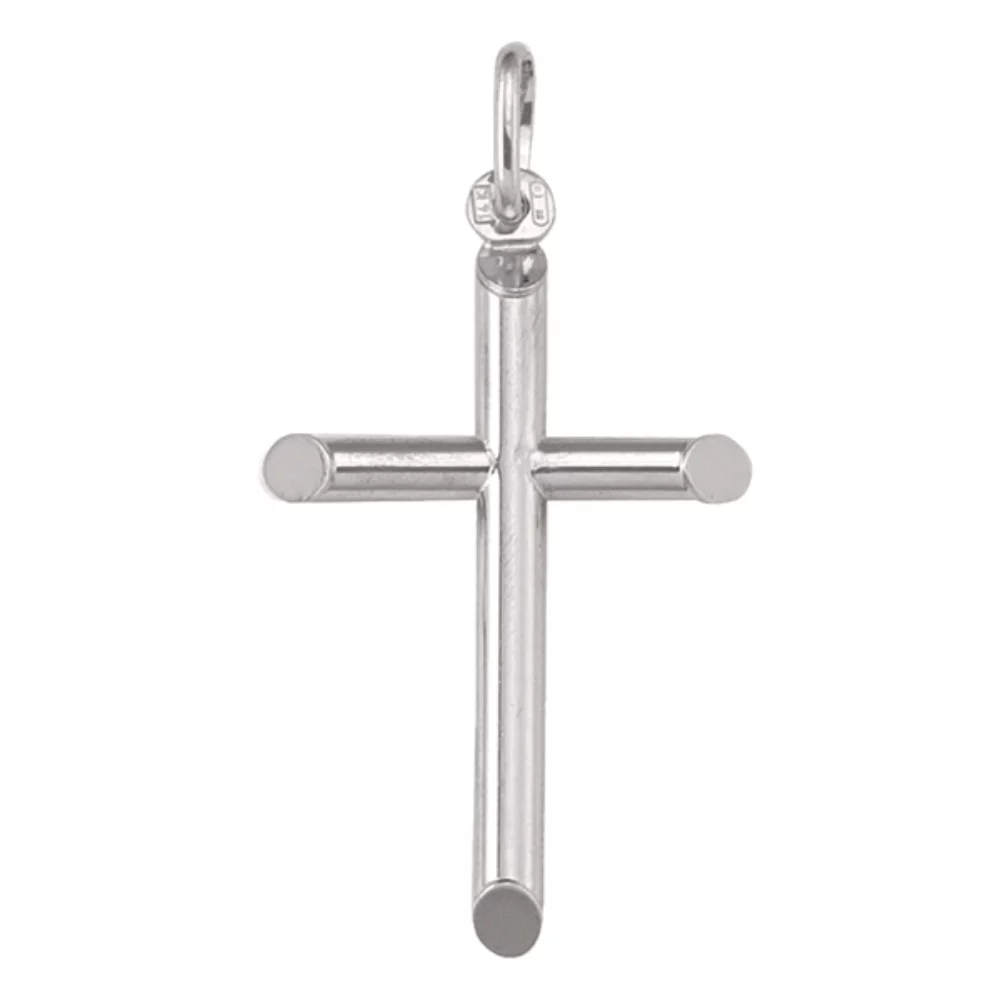 Pendentifs croix en or blanc 14 carats