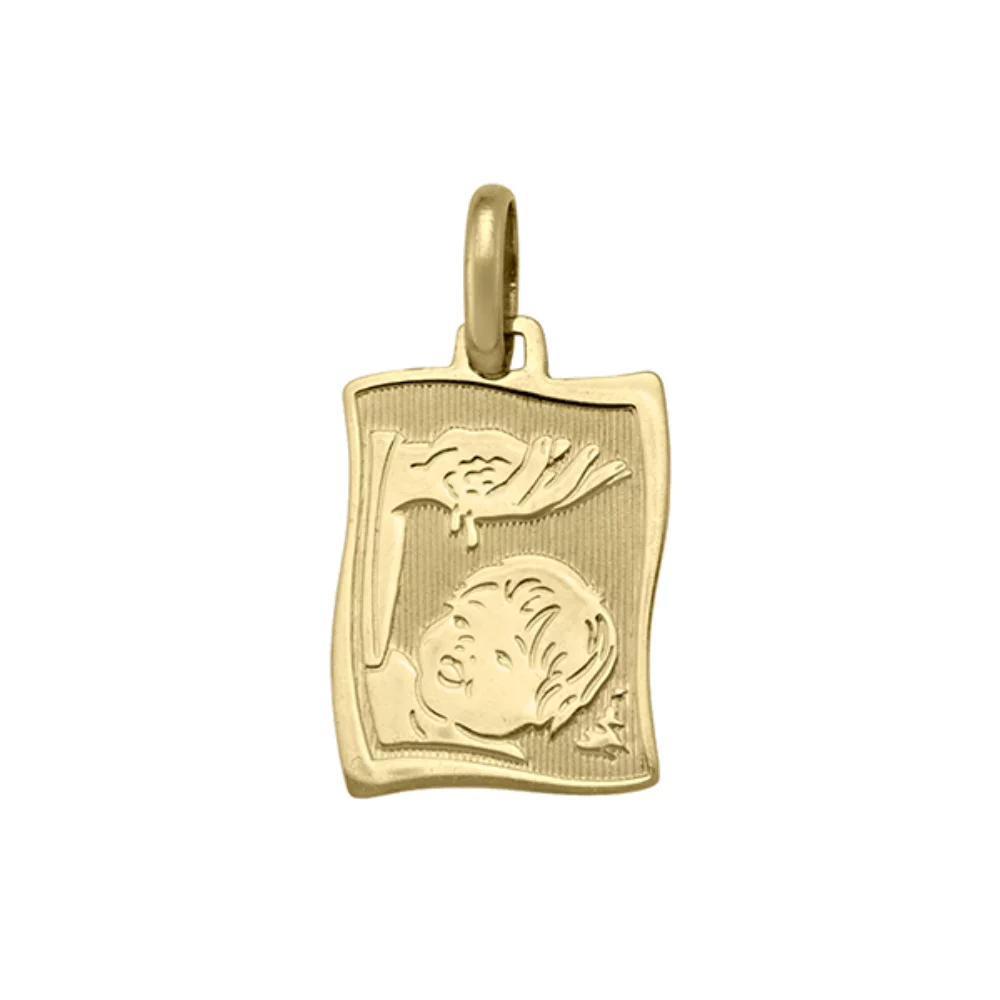 14K Gold Baptism Pendants - 1.4 gm