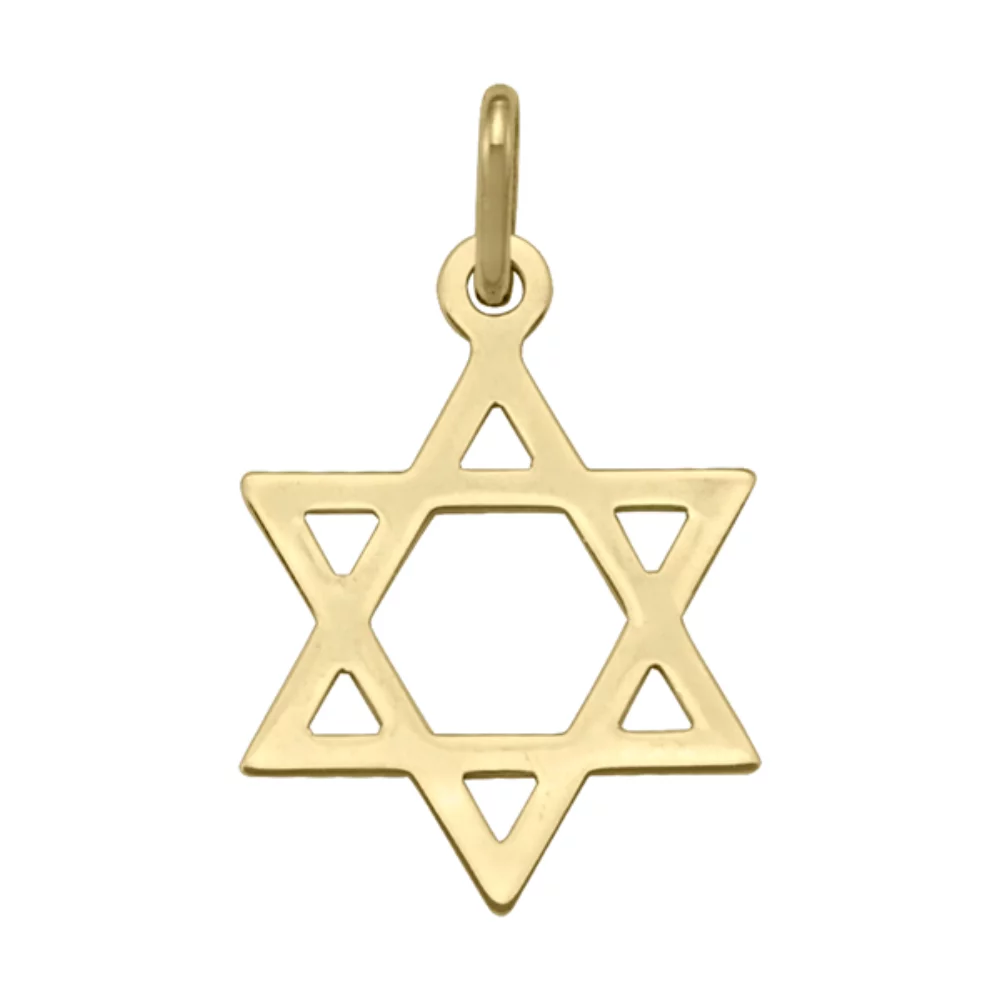 Pendentifs en or 14 carats en forme d'étoile de David