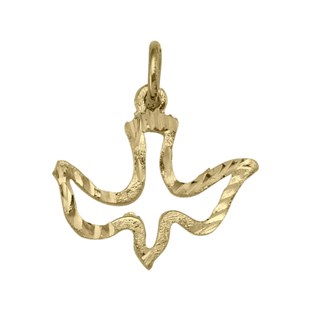 10K gold charm - Dove