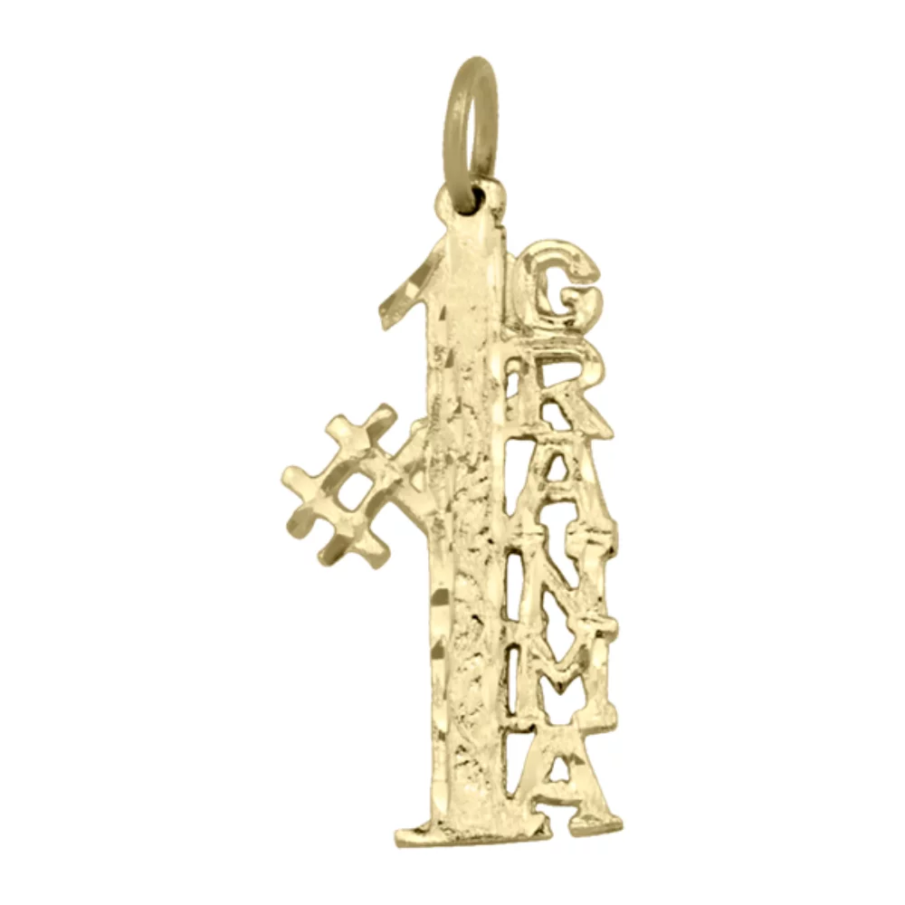 10K gold charm - #1 Grand Ma