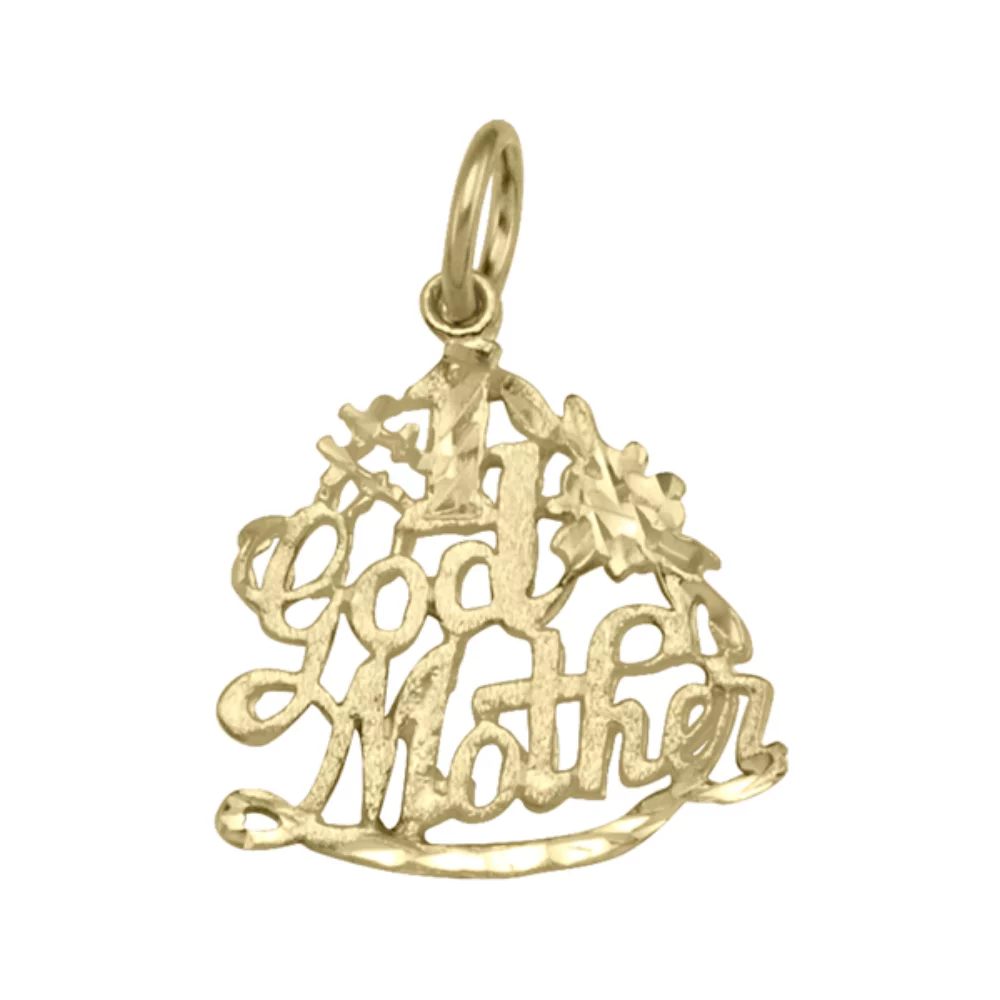 10K gold charm - God Mother