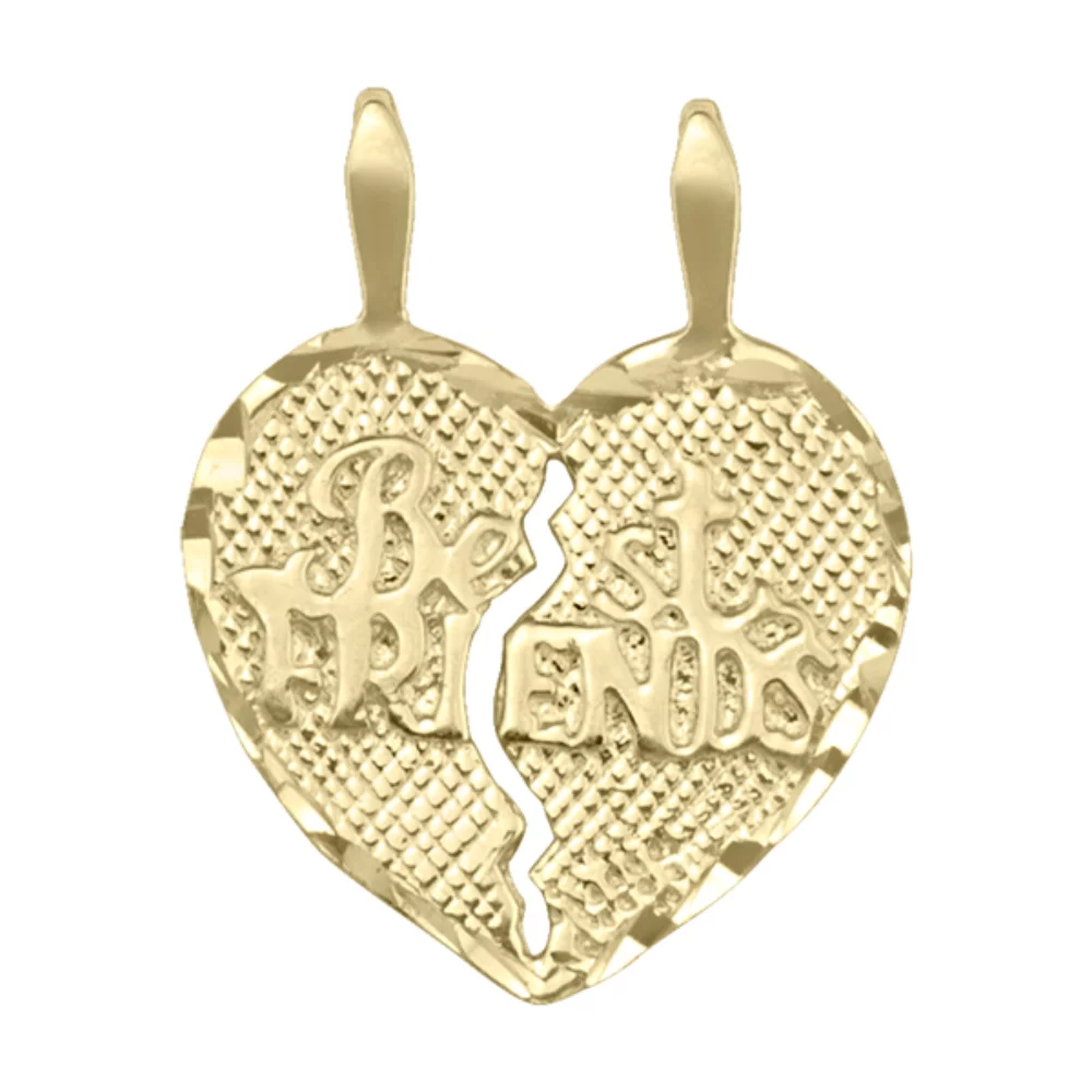 Charme en or 10 carats - Meilleures amies