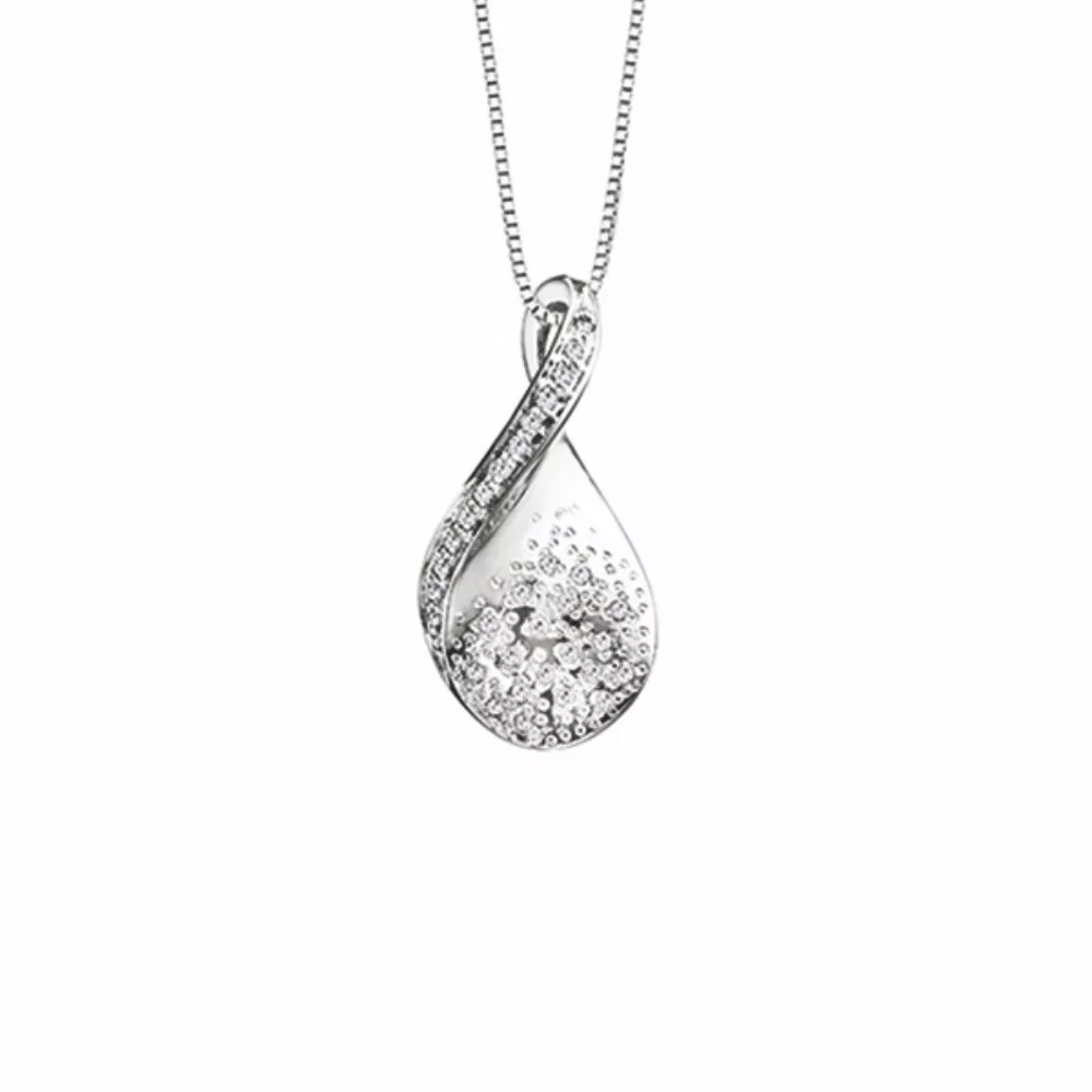 Diamond Pendant in 10K (0.18 CT. T.W.) - Silver