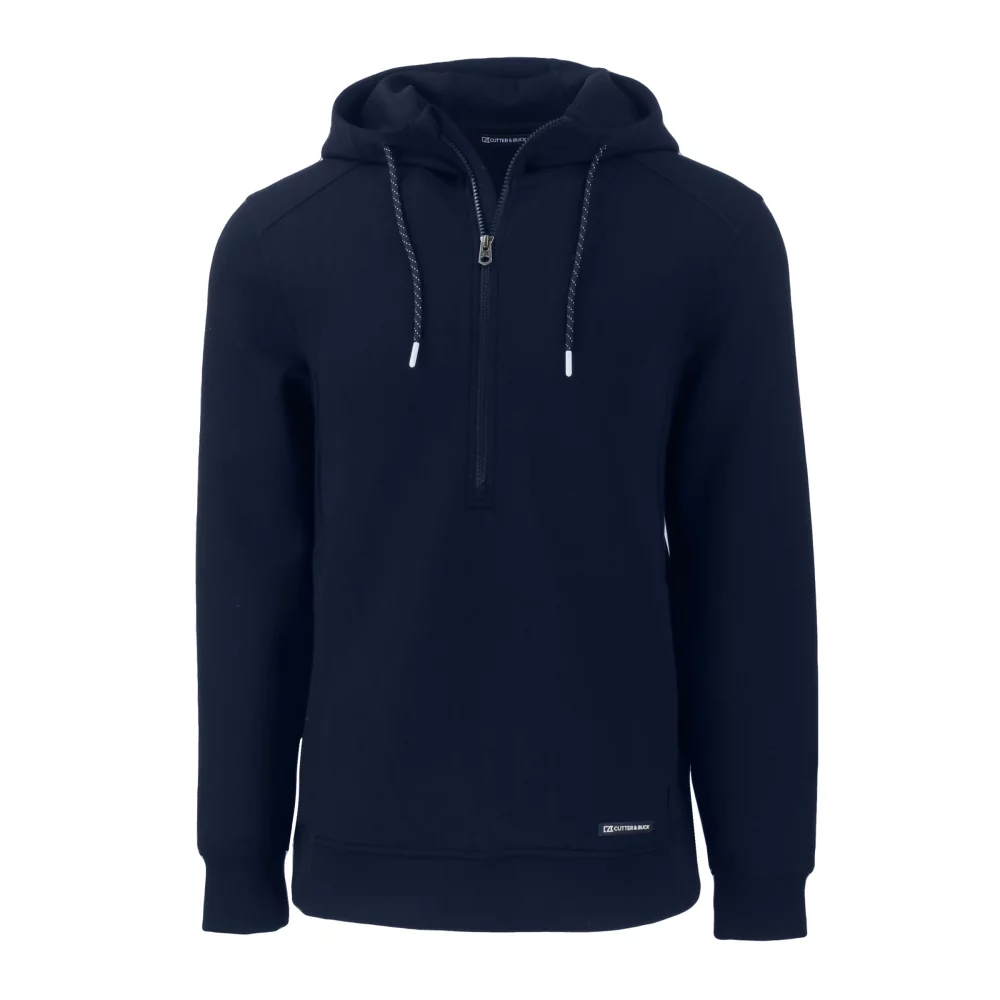 Cutter & Buck Roam Eco Half Zip Recycled Mens Hooded Pullover