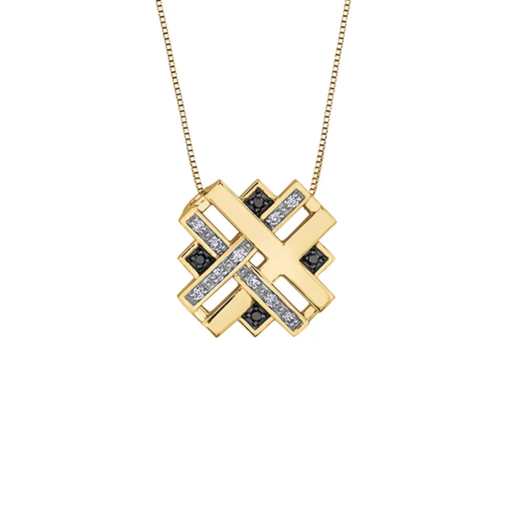 Diamond Pendant in 10K (0.024 and 0.06 CT. T.W.) - Gold
