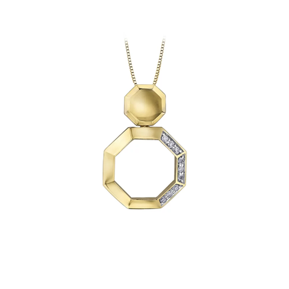 Diamond Pendant in 10K (0.1 CT. T.W.) - Gold