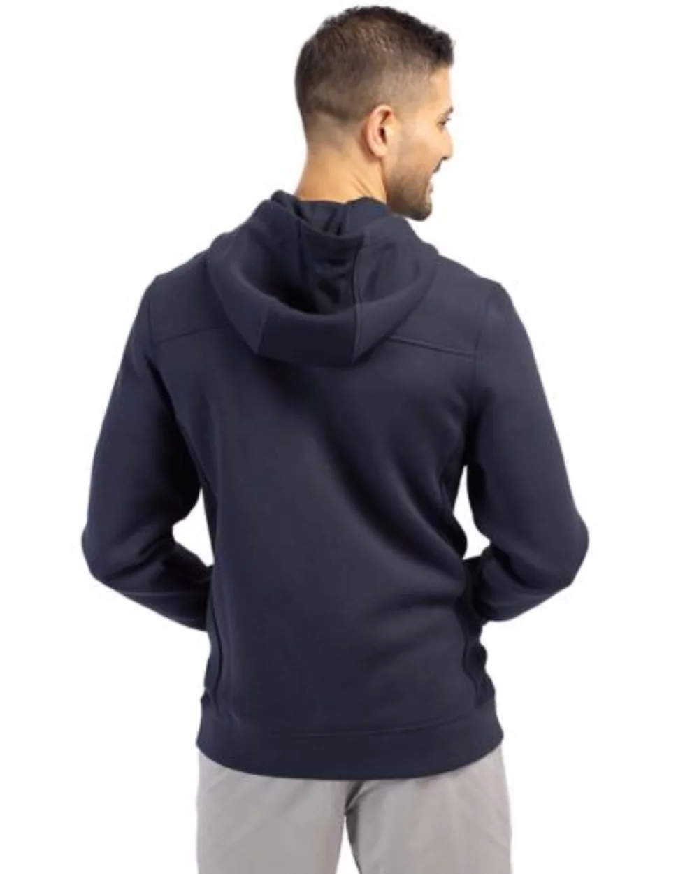 Cutter & Buck Roam Eco Half Zip Recycled Mens Hooded Pullover