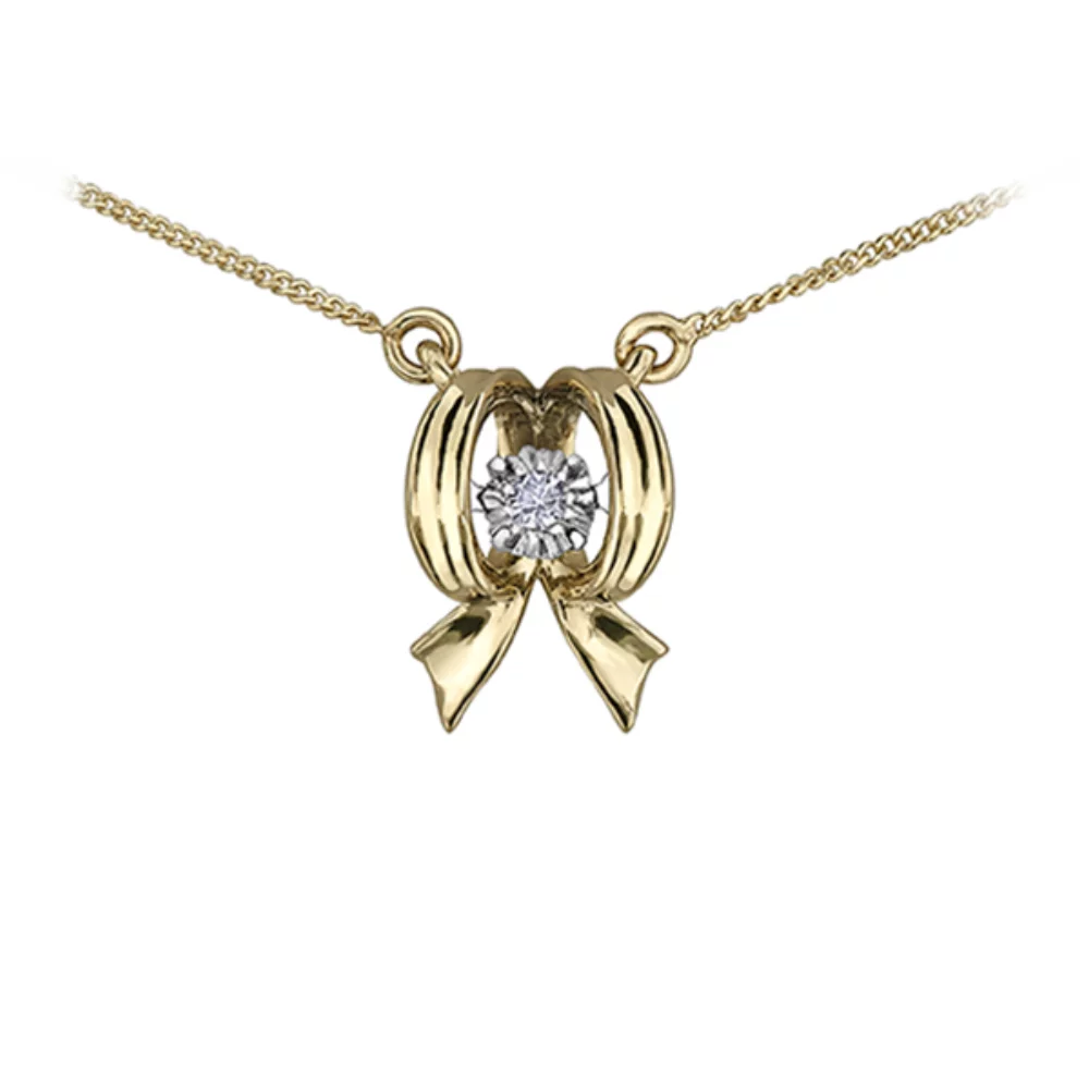 Diamond Pendant in 10K (0.02 CT. T.W.) - Gold