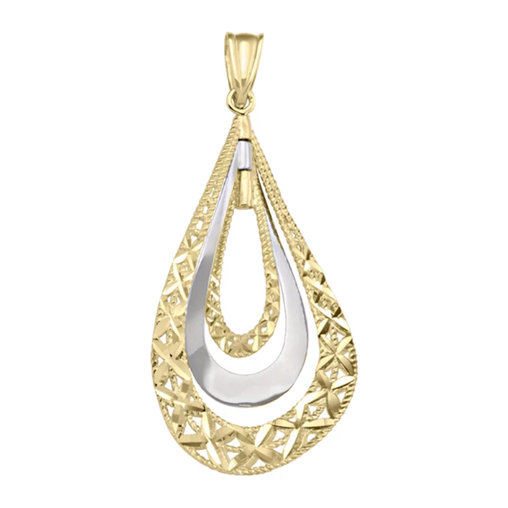 10K dual tone gold fashion Pendants