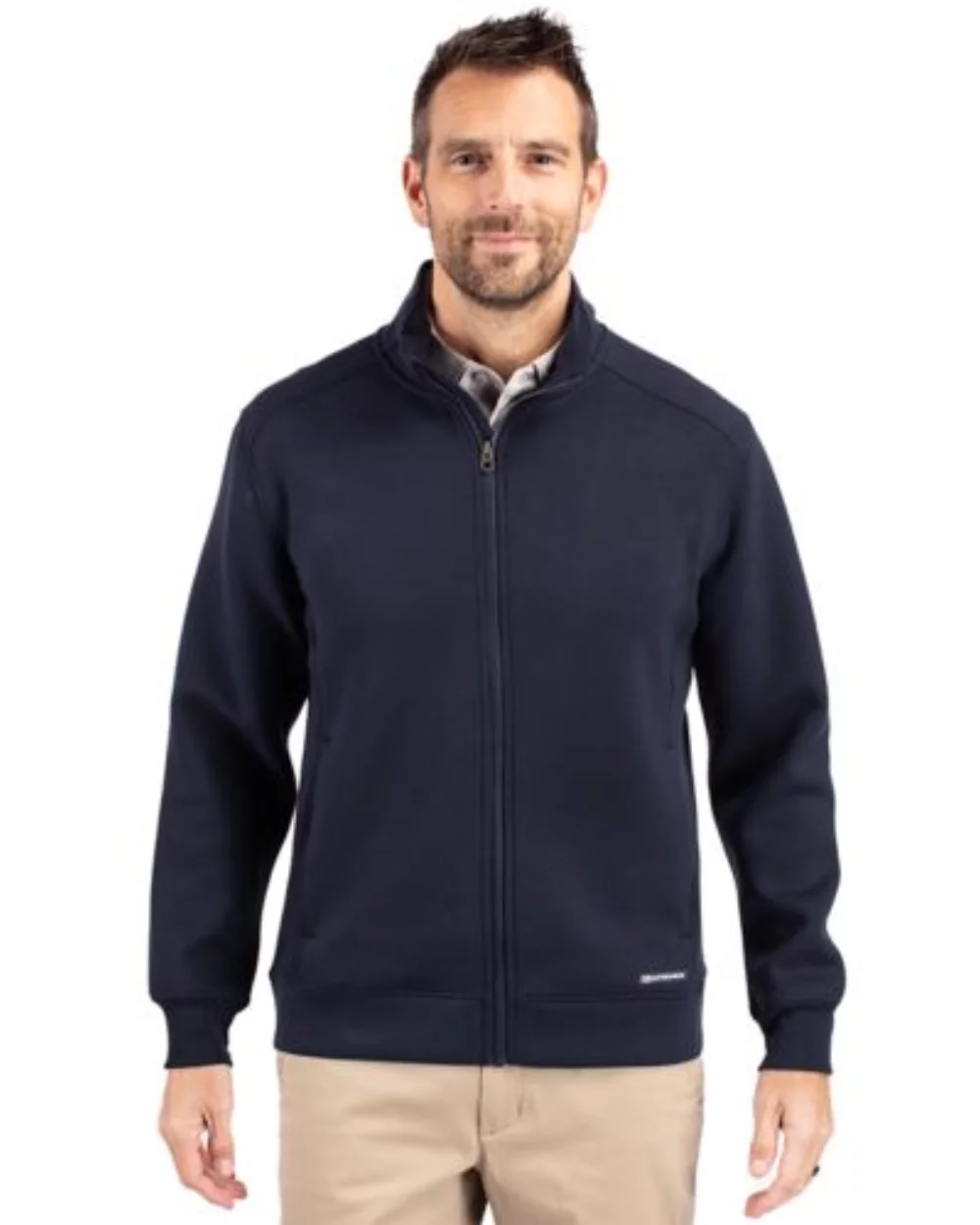 Veste pour hommes Cutter & Buck Roam Eco Recycled à fermeture éclair intégrale