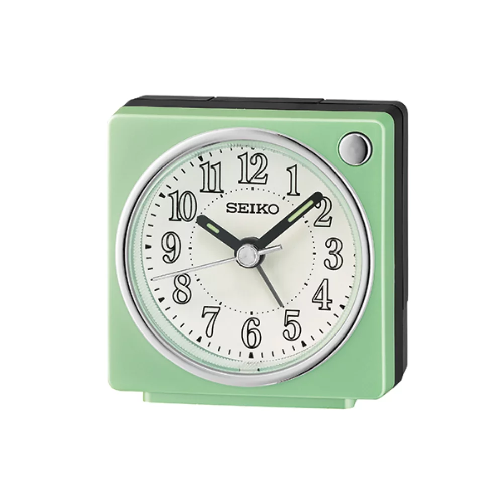 Réveil de table de chevet Seiko QHE197M - Vert et blanc