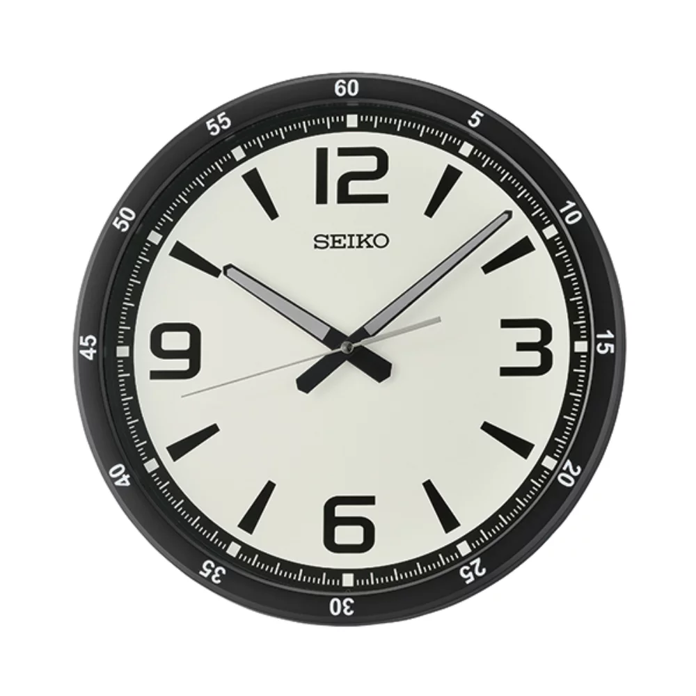 Seiko QXA809J Wall Clock - White and Black