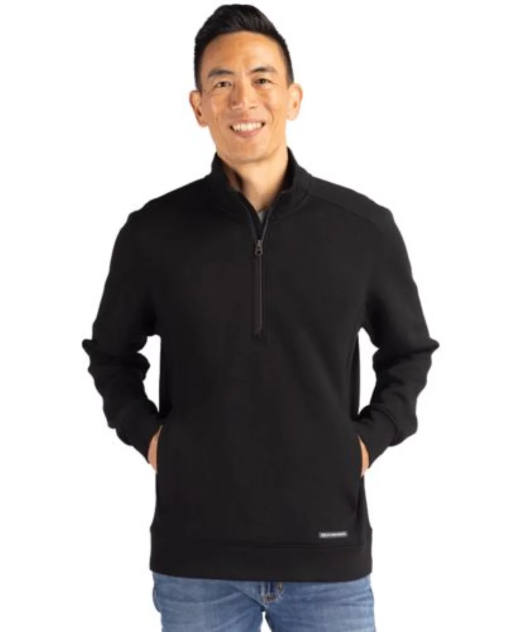 Pull à quart de zip Cutter & Buck Roam Eco recyclé pour hommes