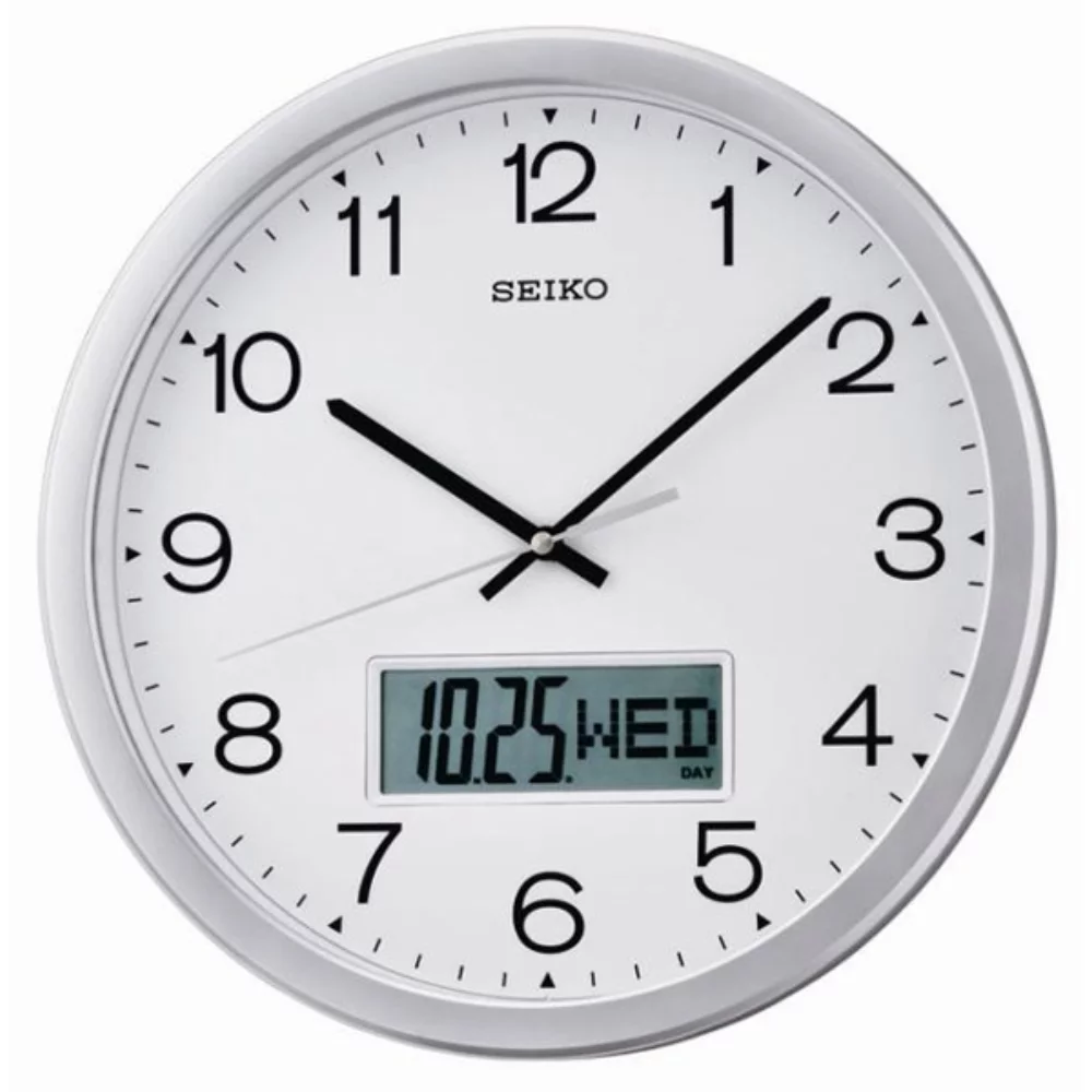 Horloge murale Seiko QXL007S ana-digi