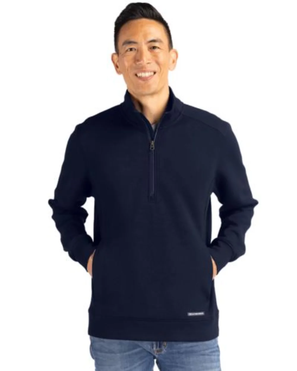 Pull à quart de zip Cutter & Buck Roam Eco recyclé pour hommes