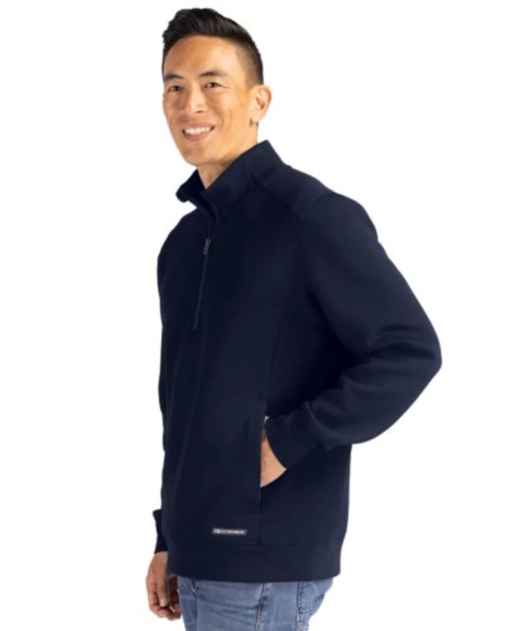 Pull à quart de zip Cutter & Buck Roam Eco recyclé pour hommes