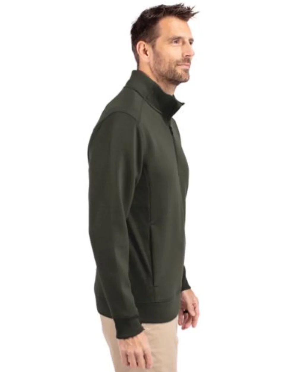 Pull à quart de zip Cutter & Buck Roam Eco recyclé pour hommes