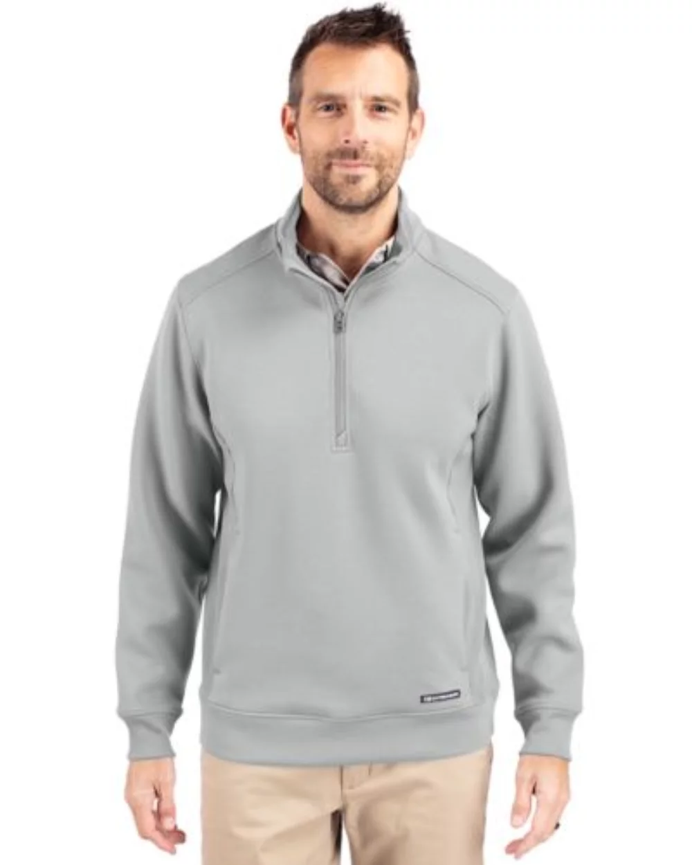 Pull à quart de zip Cutter & Buck Roam Eco recyclé pour hommes