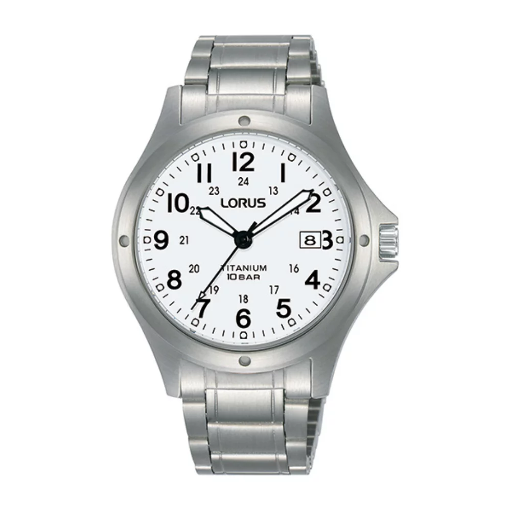 Montre pour homme en titane Lorus RG883C - Blanc