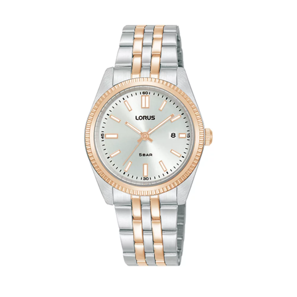 Montre classique pour dames Lorus RJ282B - Or rose et argent