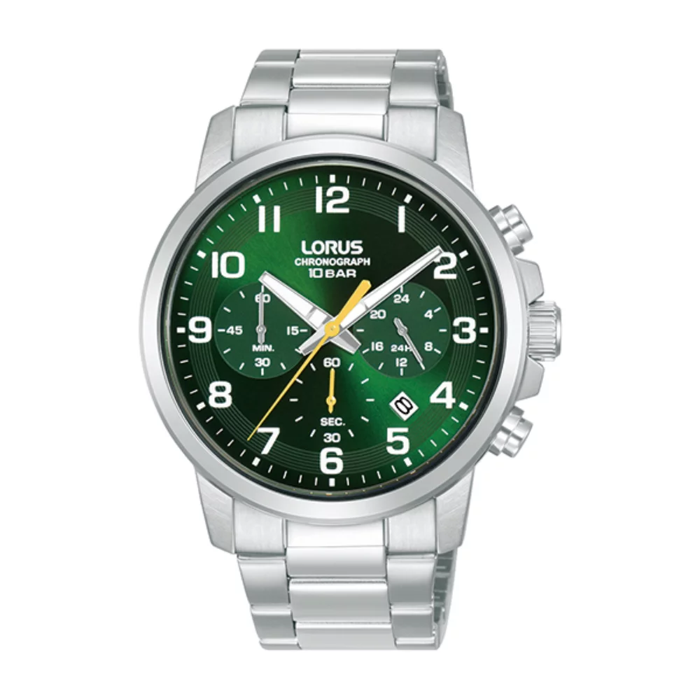 Montre pour homme Lorus RT329K chronographe - verte