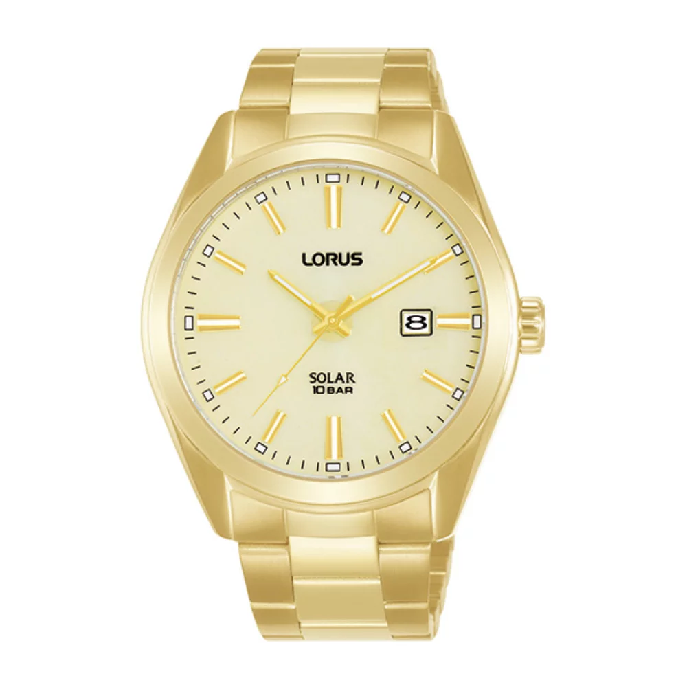 Montre pour hommes Lorus RX338A Solar Classic Pairs - Or