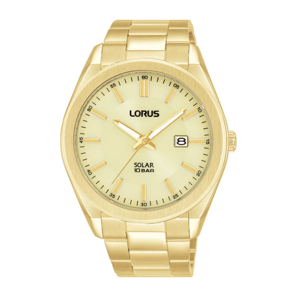Montre pour hommes Lorus RX356A Solar Pairs - Or