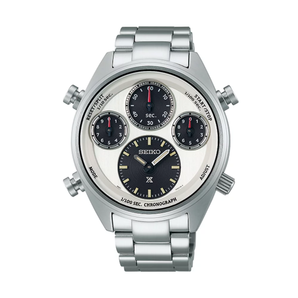 Seiko Prospex SFJ009 Chronographe Solaire Plongeur pour Homme - Blanc