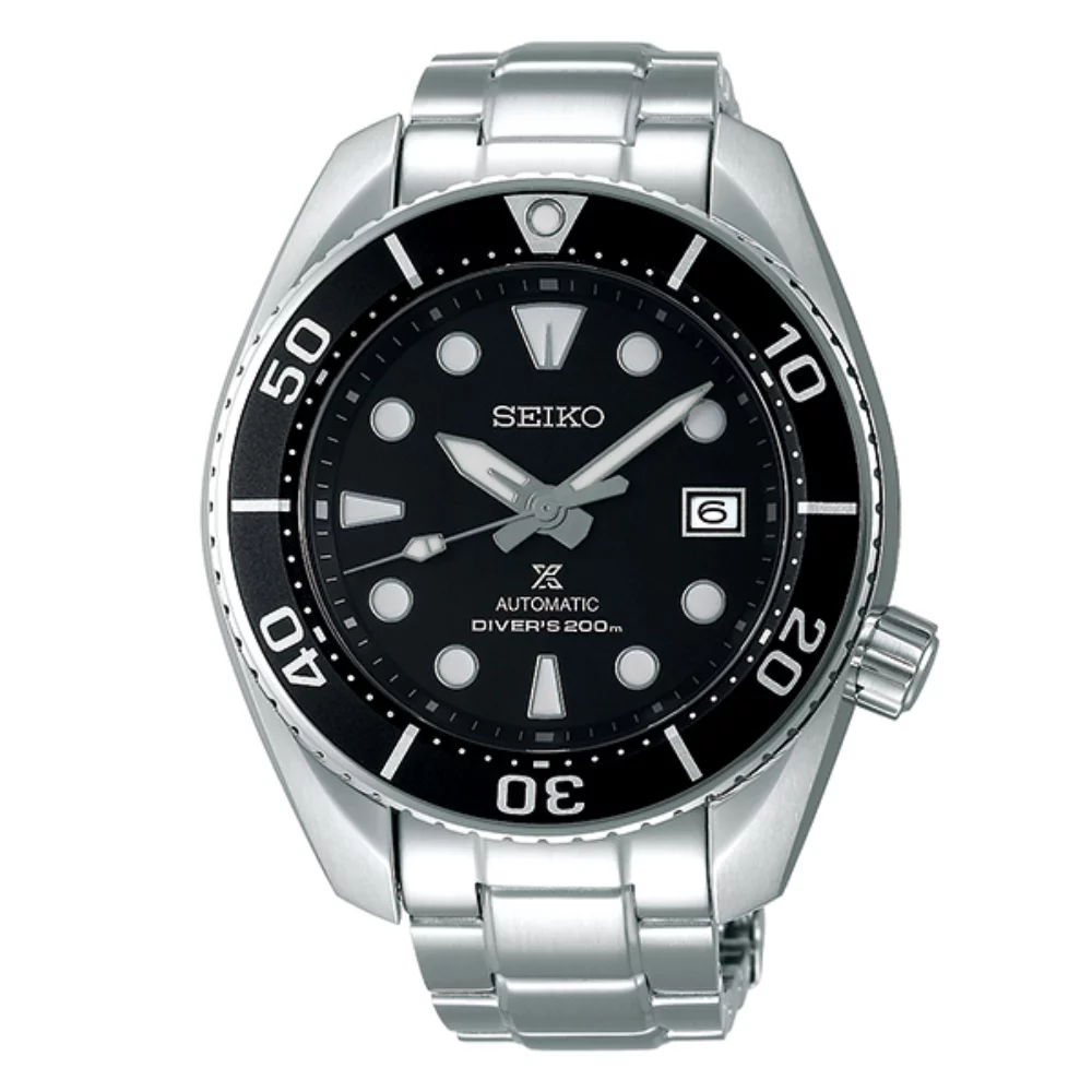 Montre de plongée Seiko Prospex SPB101 pour hommes - Argent et noir