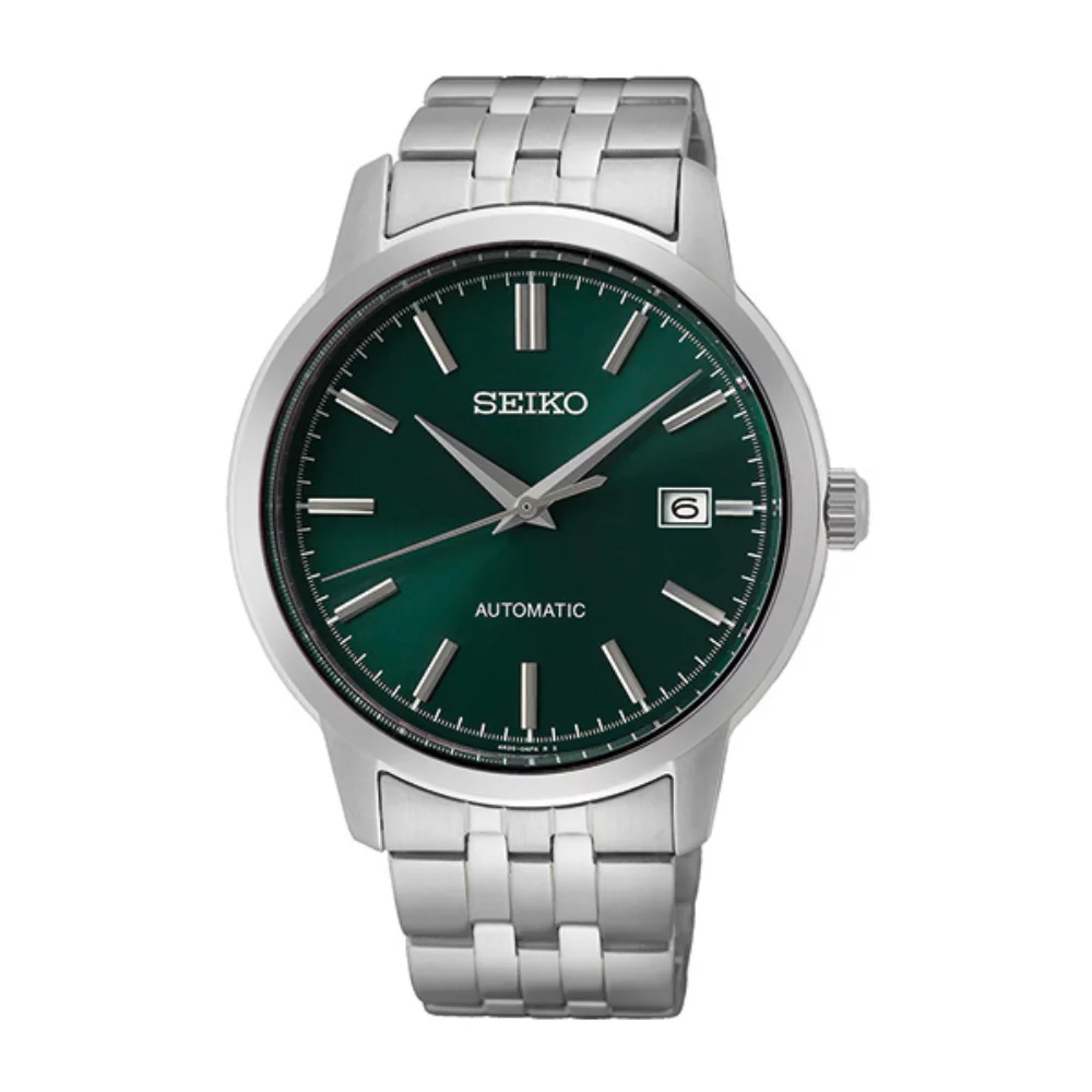 Montre classique automatique pour hommes Seiko SRPH89 - Vert