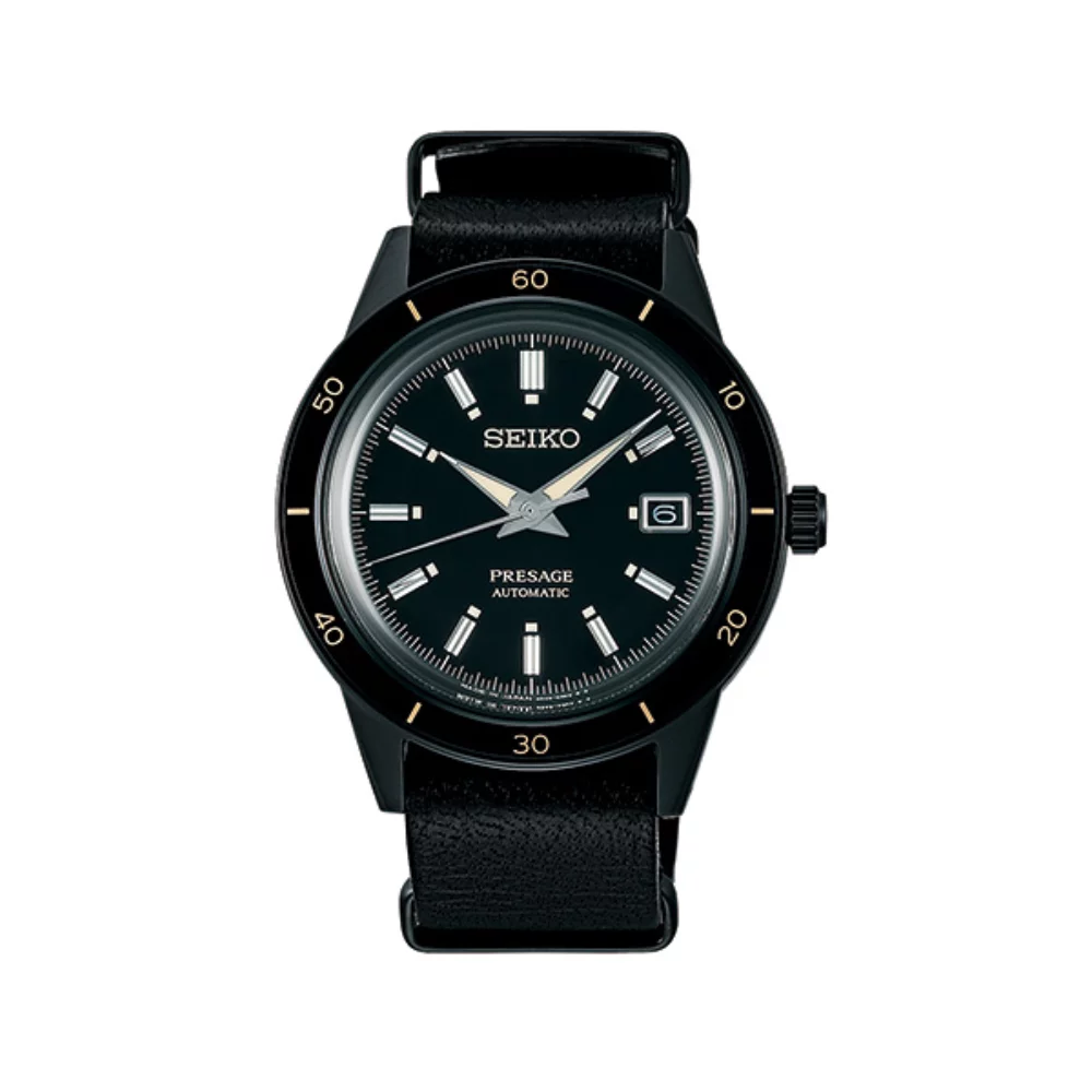Montre pour homme mécanique Seiko Presage SRPH95 - Noir