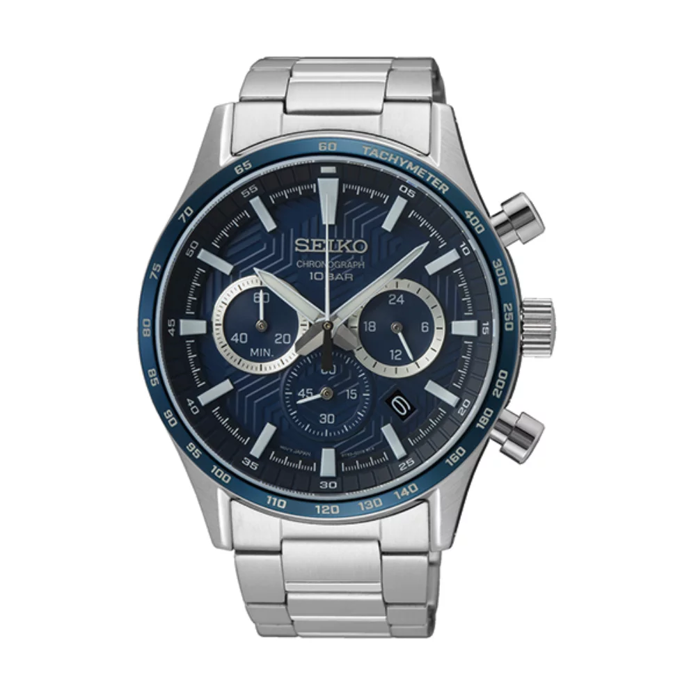 Montre pour homme Seiko SSB445 Chronographe - Argent