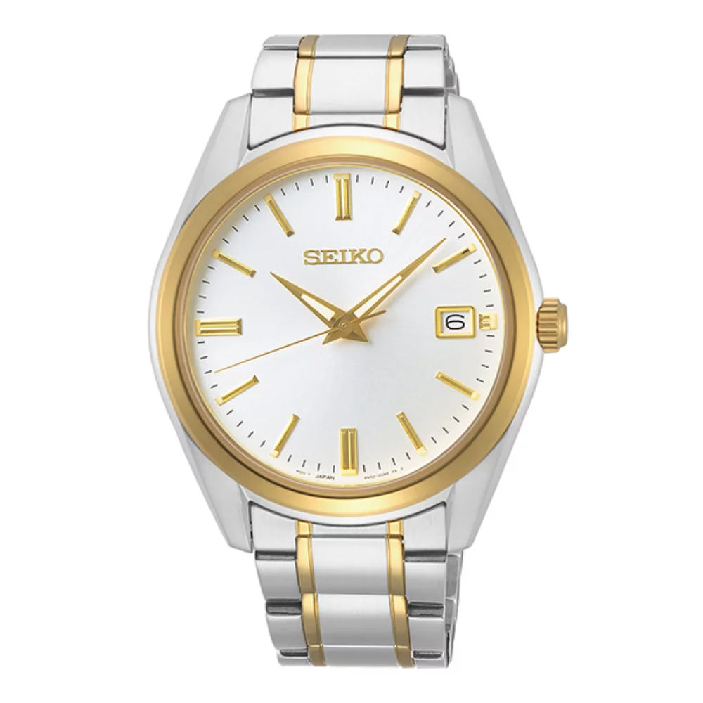 Montre à quartz pour homme Seiko SUR312 - Argent et Or