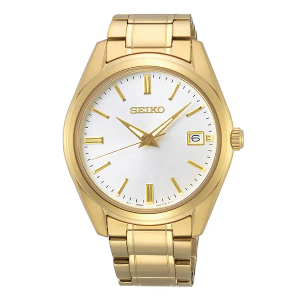 Montre à quartz pour hommes Seiko SUR314 - Or