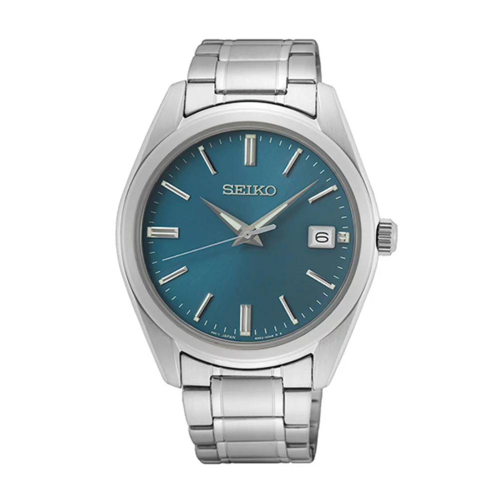 Seiko SUR525 Men's Watch - Silver and Blue